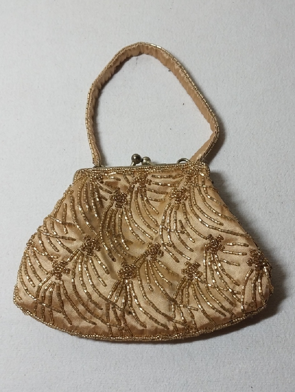 Cache Gold Beaded Mini Purse